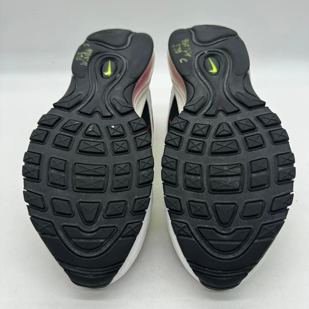 Nike CI9871-100 Mens Size 10.5 Running Shoes White Volt Pink Air Max 97 Sneakers